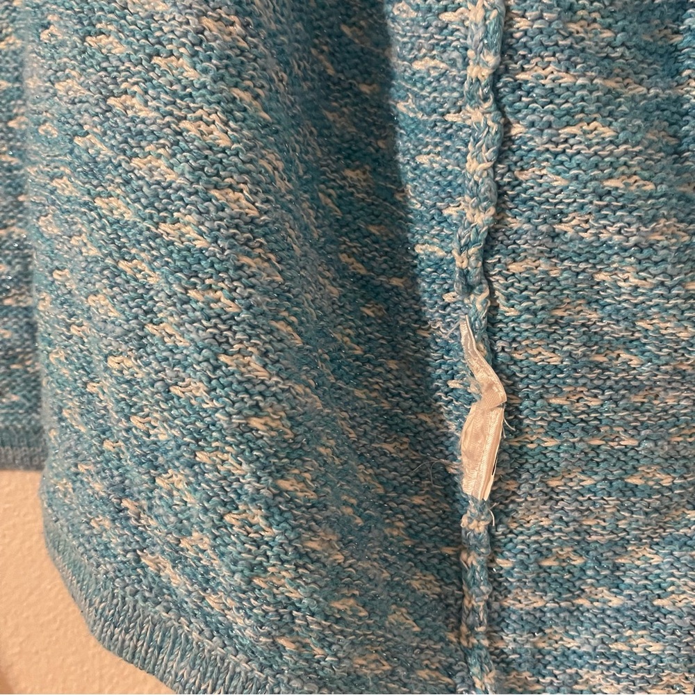 Lilly Pulitzer Blue and White Knit Sweater Size Large - Picture 6 of 12